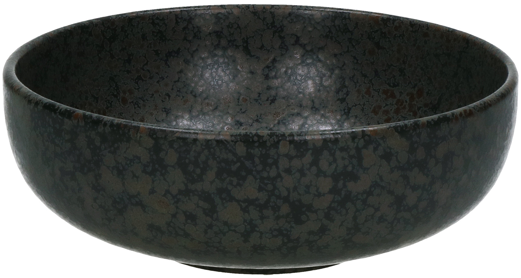 Talerz głęboki Basalt Ø16x6 cm czarny – obraz-1