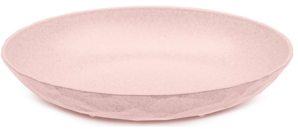 Talerz głęboki z tworzywa sztucznego różowy 22 cm – obraz-1
