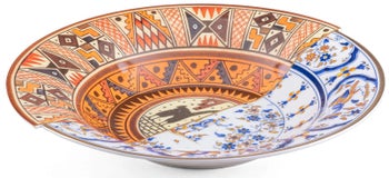 Talerz głęboki porcelanowy Ø25 cm kolorowy – obraz-1