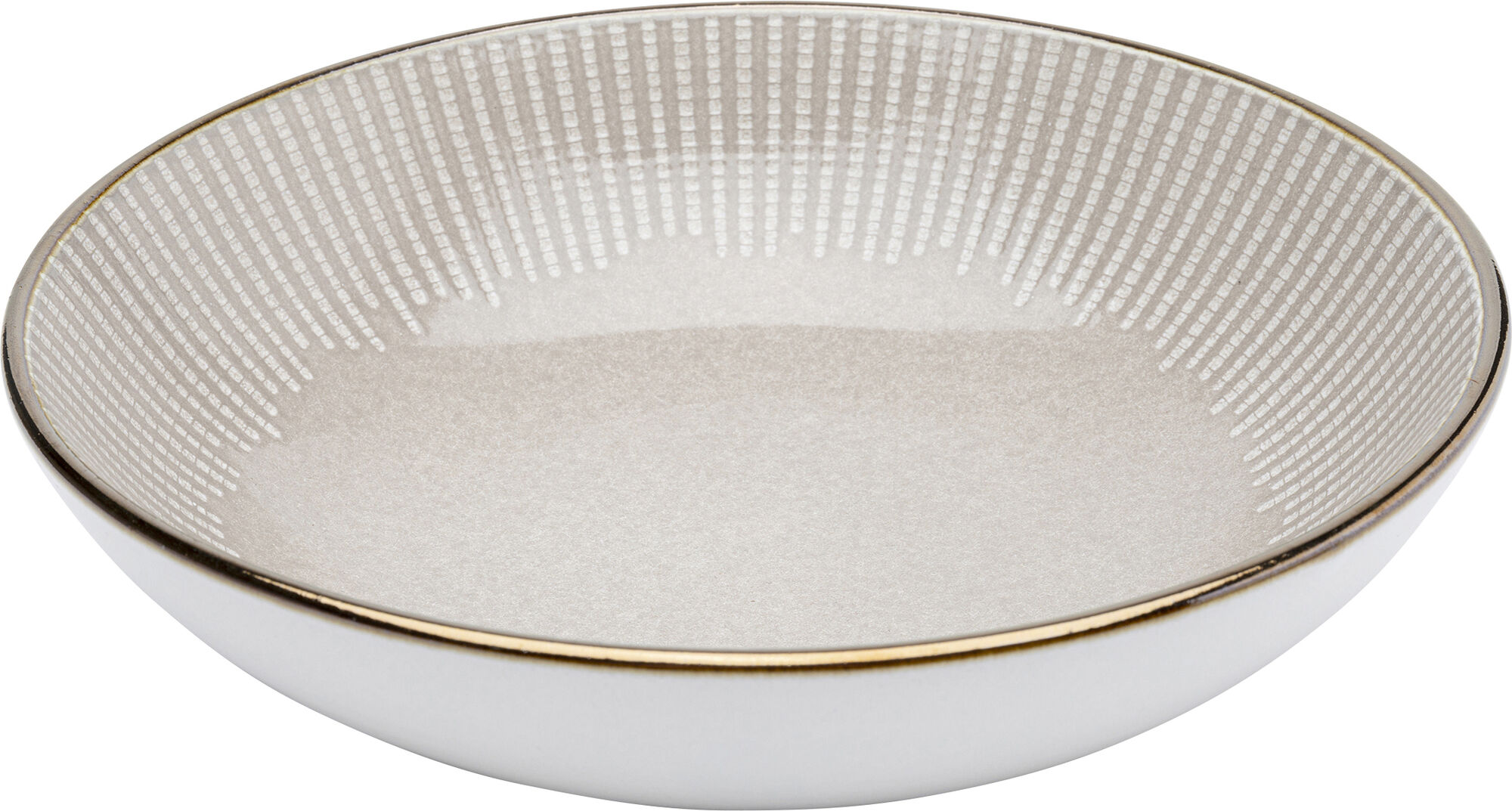 Talerz głęboki z ceramiki Ø21 cm szarobeżowy – grafika-1.