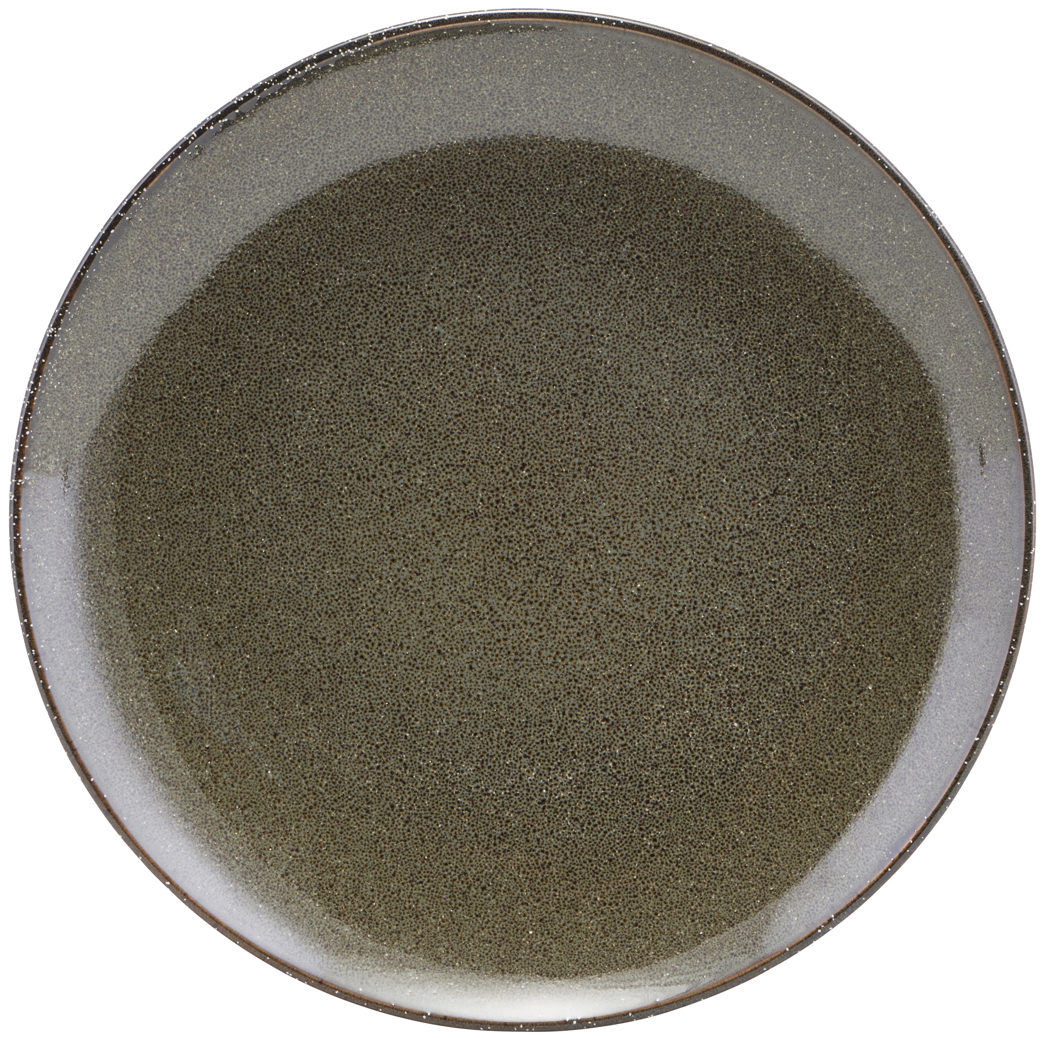 Talerz płytki ceramiczny zielony ∅21 – obraz-1