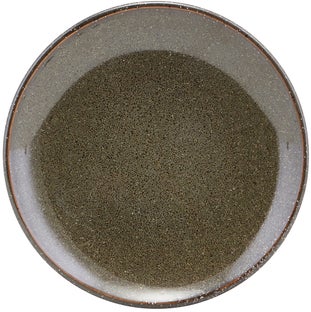 Talerz kamionkowy Ø15 cm zielony – obraz-1