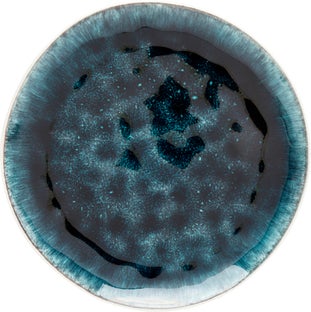 Tallrik Azur - Glaserat Stengods Aqua Blå-grå, Ø21cm – bild-1.