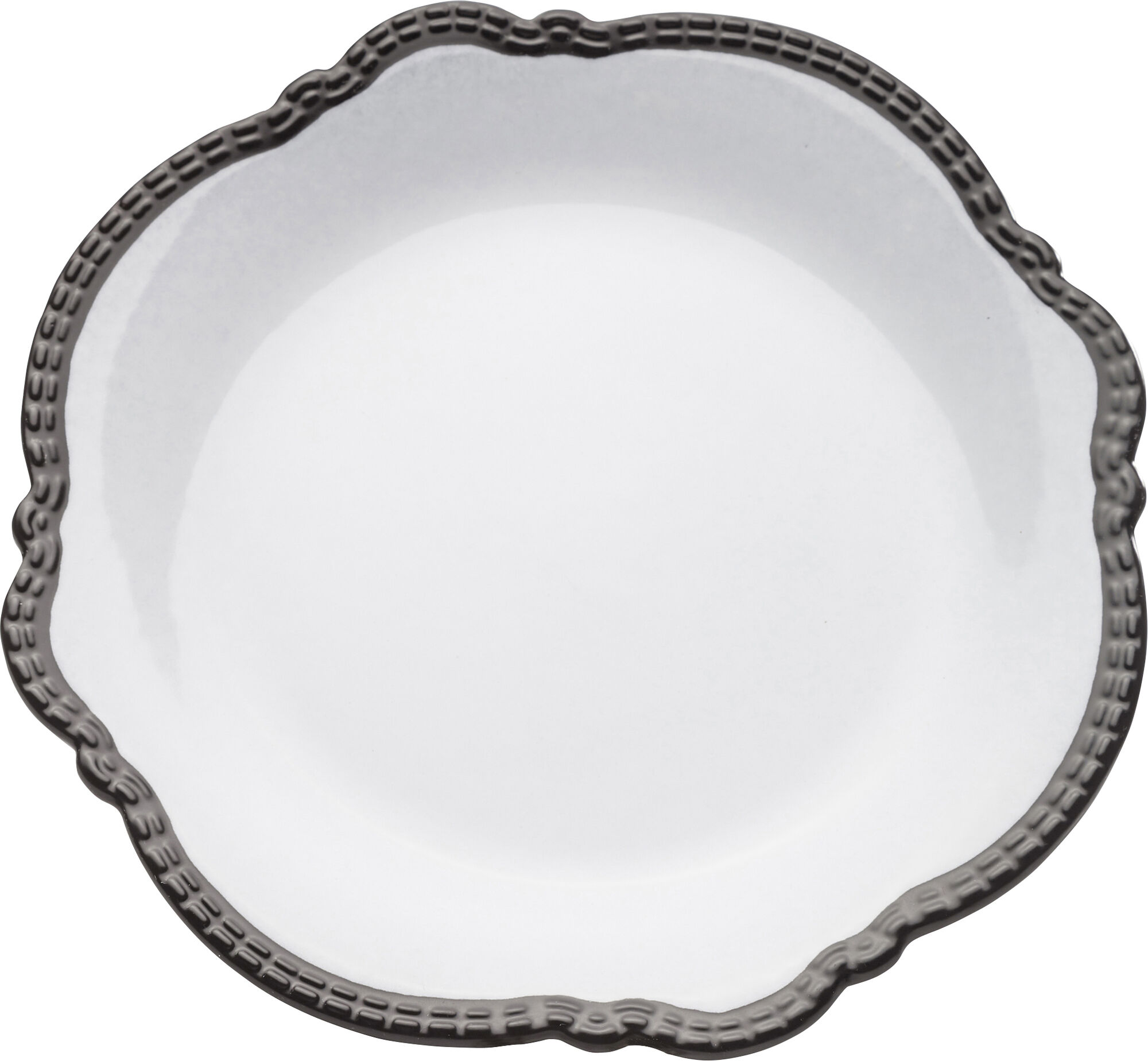 Talerz Neo Barock Ø22x2 cm biało-czarny – obraz-1