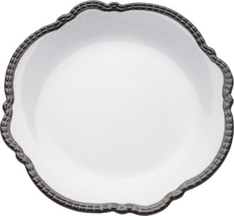 Talerz Neo Barock Ø22x2 cm biało-czarny – obraz-1