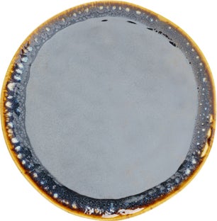 Talerz obiadowy kamionkowy ciemnoniebieski Ø26 cm – obraz-1