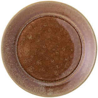 Talerz obiadowy z kamionki brązowy Ø28 cm – obraz-1
