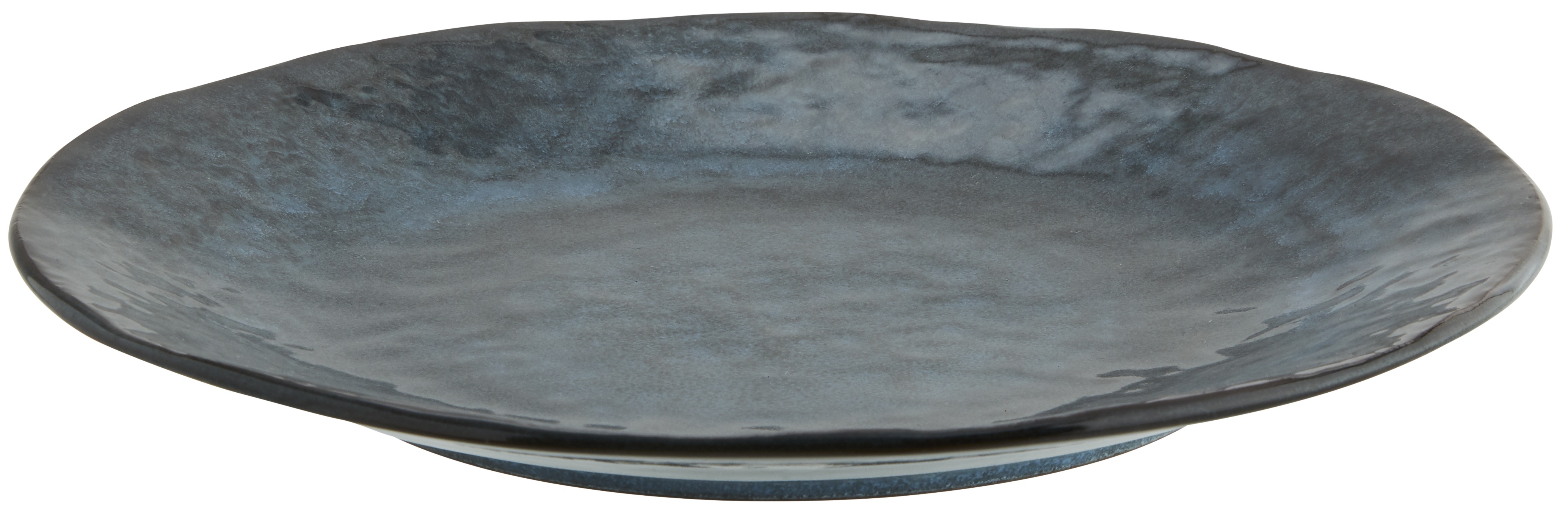 Talerz obiadowy Sonat Ø28 cm niebiesko-brązowy – obraz-1