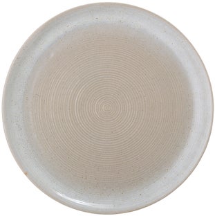 Talerz obiadowy z kamionki Ø27 cm szarobeżowy – obraz-1