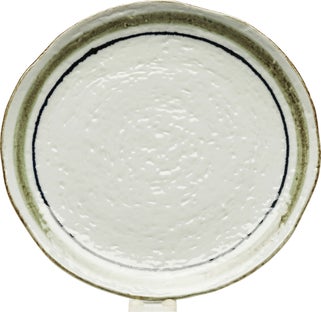Talerz z kamionki Ø25 cm kolorowy – obraz-1