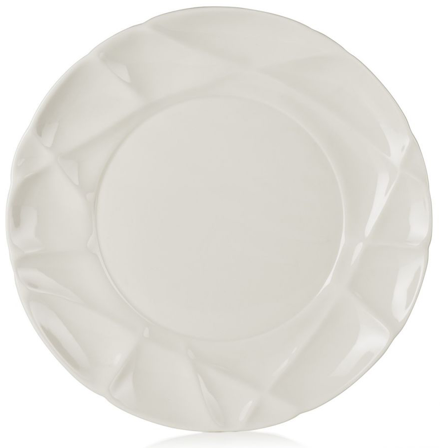 Talerz porcelanowy Ø26 cm biały – obraz-1