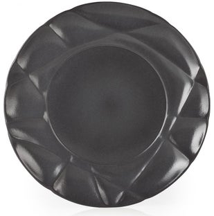 Talerz porcelanowy Ø26 cm czarny – obraz-1