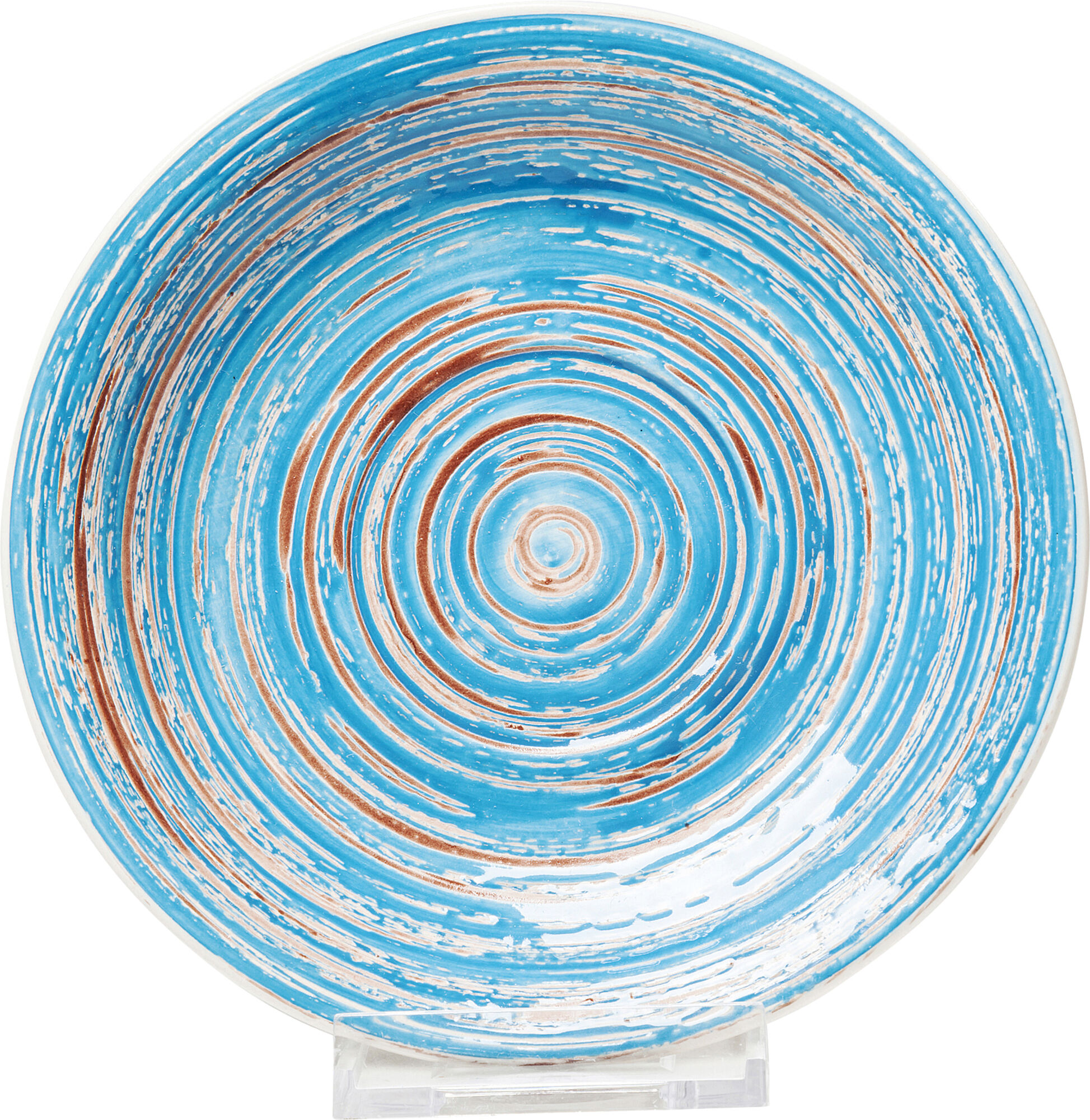 Farfurie Swirl Albastru Ø19cm – imagine-1.