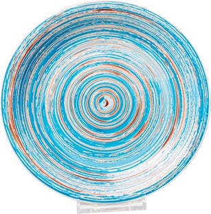 Swirl Blue Tányér Ø27 Cm – kép-1.