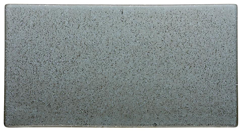 Talerz do serwowania z kamionki szary 30x16 cm – obraz-1