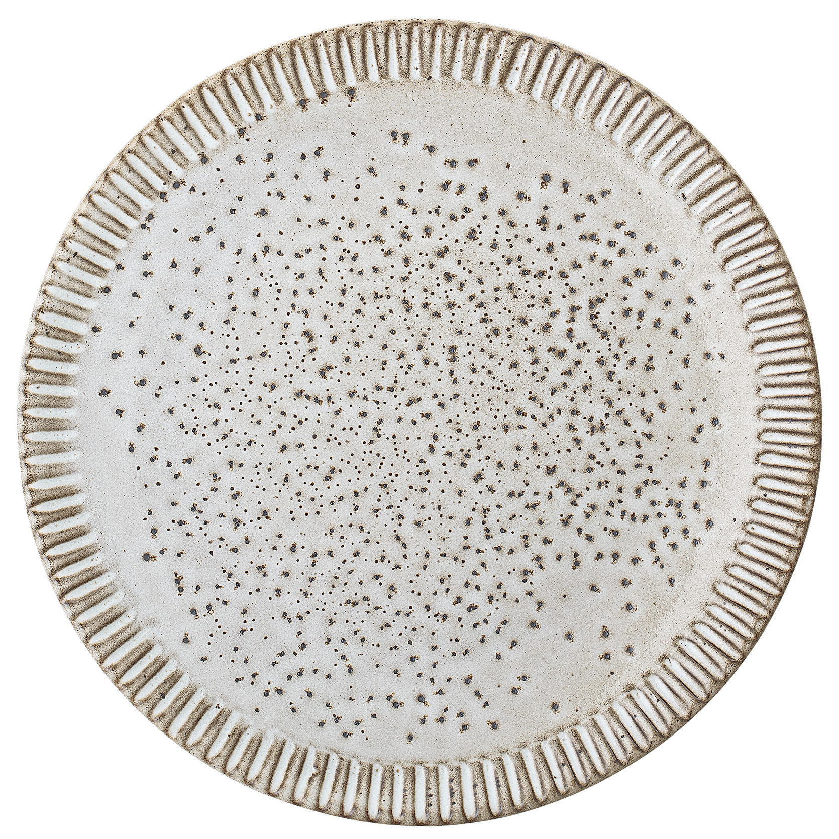 Talerz z kamionki szary Ø20 cm – obraz-1