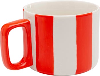 Šalica Cocina Stripes Crvena – slika-1.