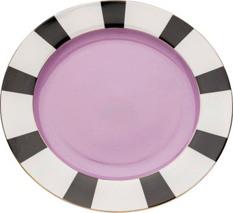 Harlequin tallerkner, lilla Ø31cm – billede-1.