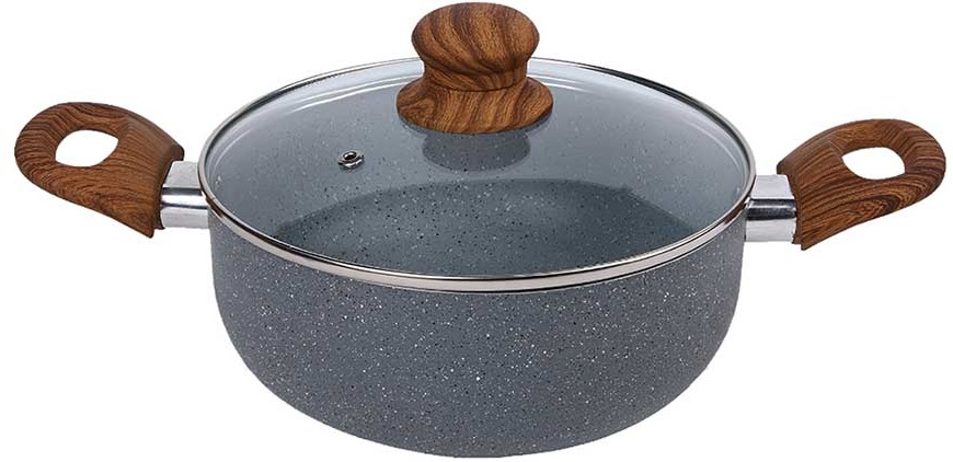 Тенджера с капак Stone wood  20 см – изображение-1