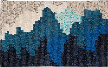 Matta Stream Blå, 170x240cm – bild-1.