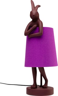 Lámpara de mesa Animal Rabbit rojo/morado 50cm – Imagen-1.