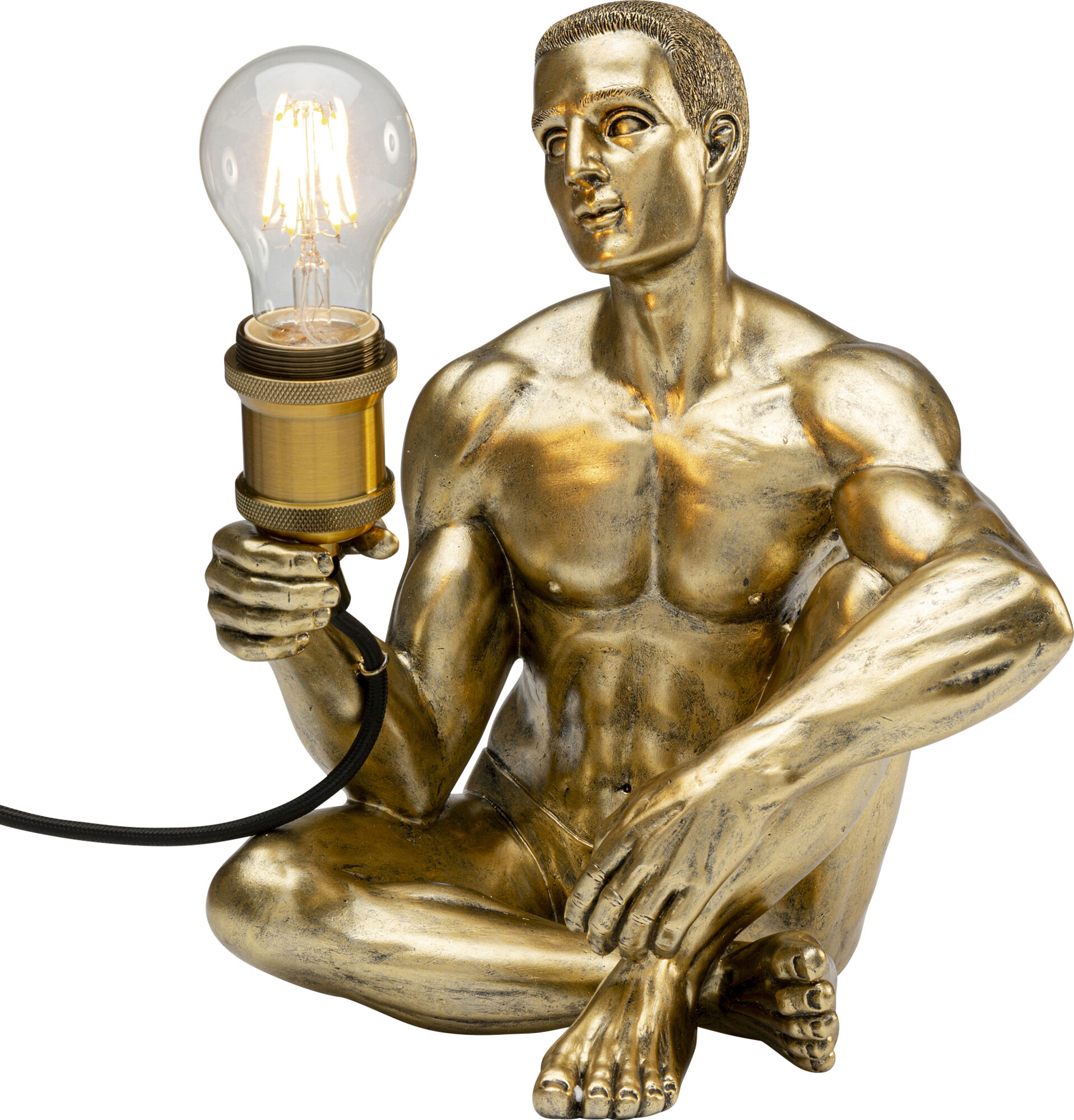 Mude Man Sit Asztali Lámpa 32cm – kép-1.