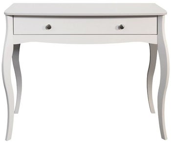 Toaletka z szufladą Baroque 100x40 cm biała – obraz-1