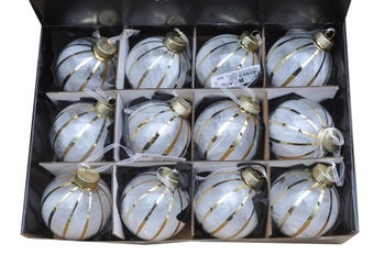 Топка за елха с пера 8 см – изображение-1