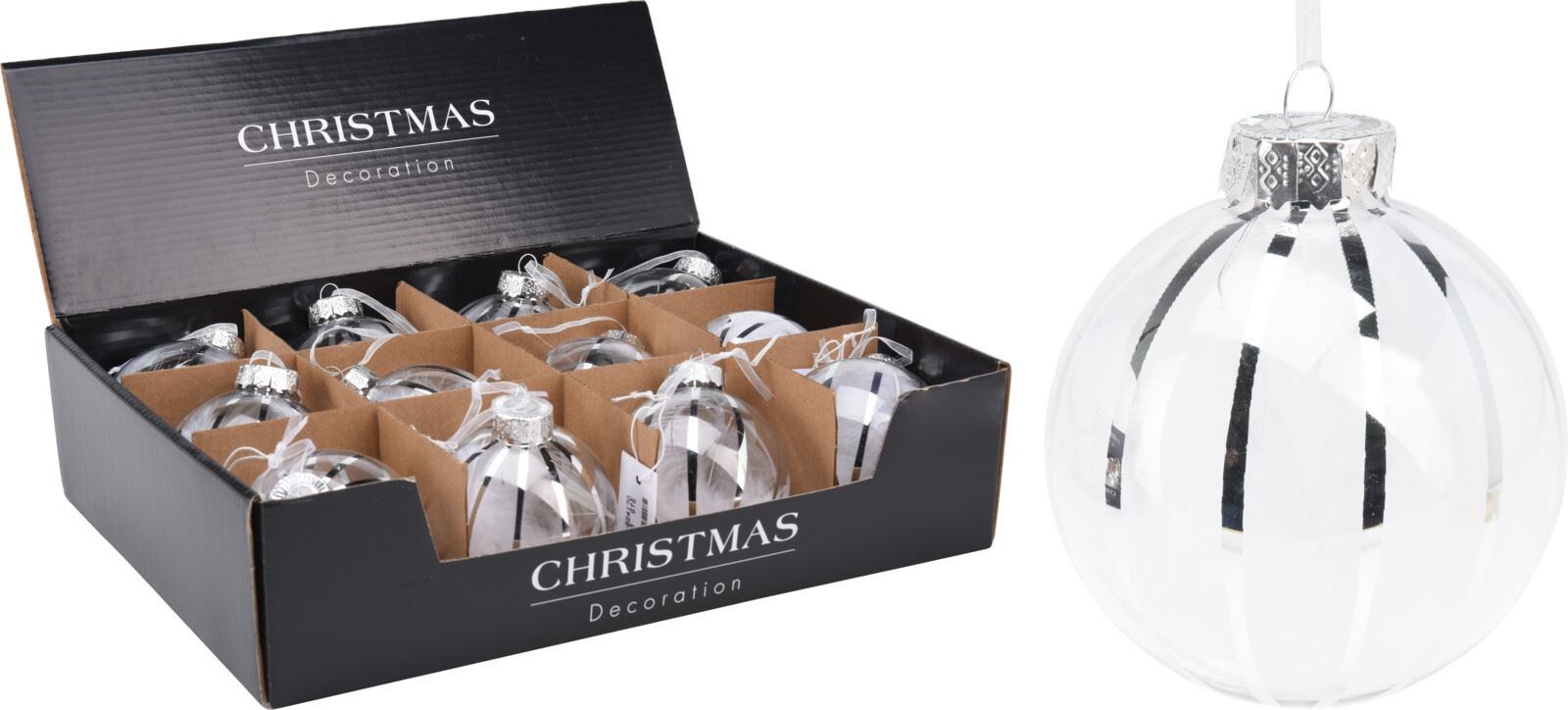 Топка за елха с пера 8 см – изображение-1