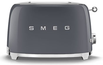 Toster na 2 kromki 50's metalowy szary 31x20 cm – obraz-1