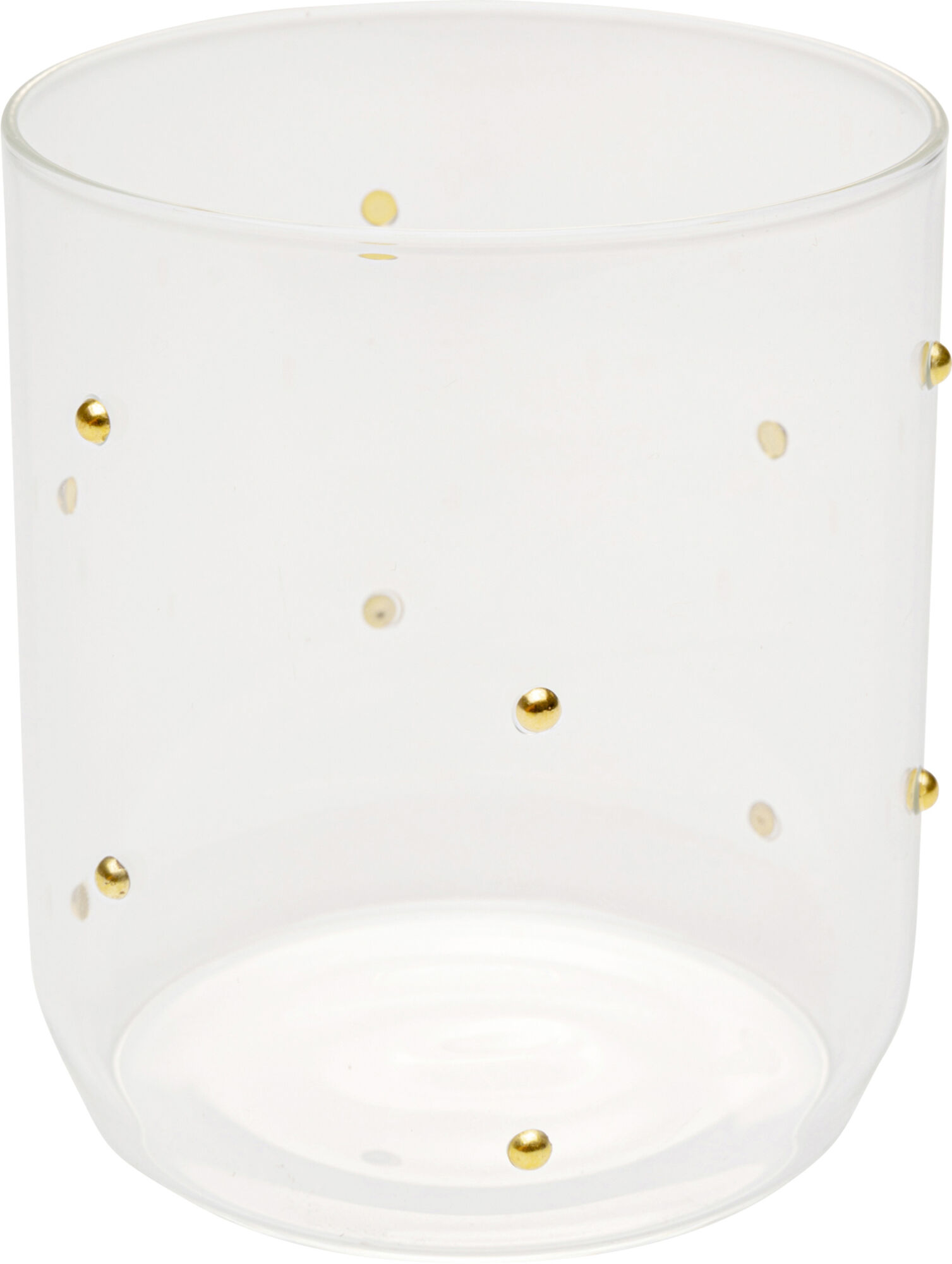 Dricksglas Glam Dots – Guld, 9 cm – bild-1.