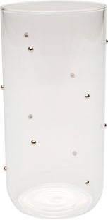 Stiklinė Glam Dots Silver 14cm – paveikslėlis-1.
