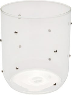 Szklanka Glam Dots Srebrna 9cm – obraz-1
