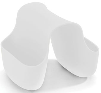 Uchwyt na gąbkę Saddle 11x16 cm biały – obraz-1