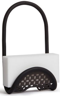 Uchwyt na gąbkę czarny 11x26 cm – obraz-1