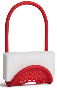 Uchwyt na gąbkę czerwony 11x26 cm – obraz-1