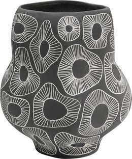 Wazon Anemone szary 33cm – obraz-1