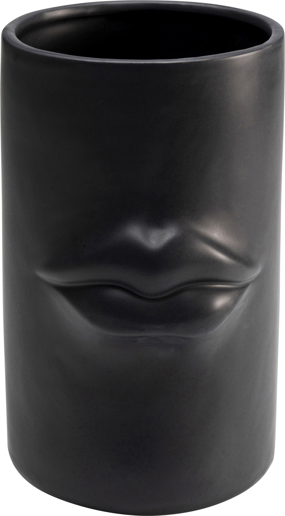 producto: Jarrón Labbra negro 22cm.