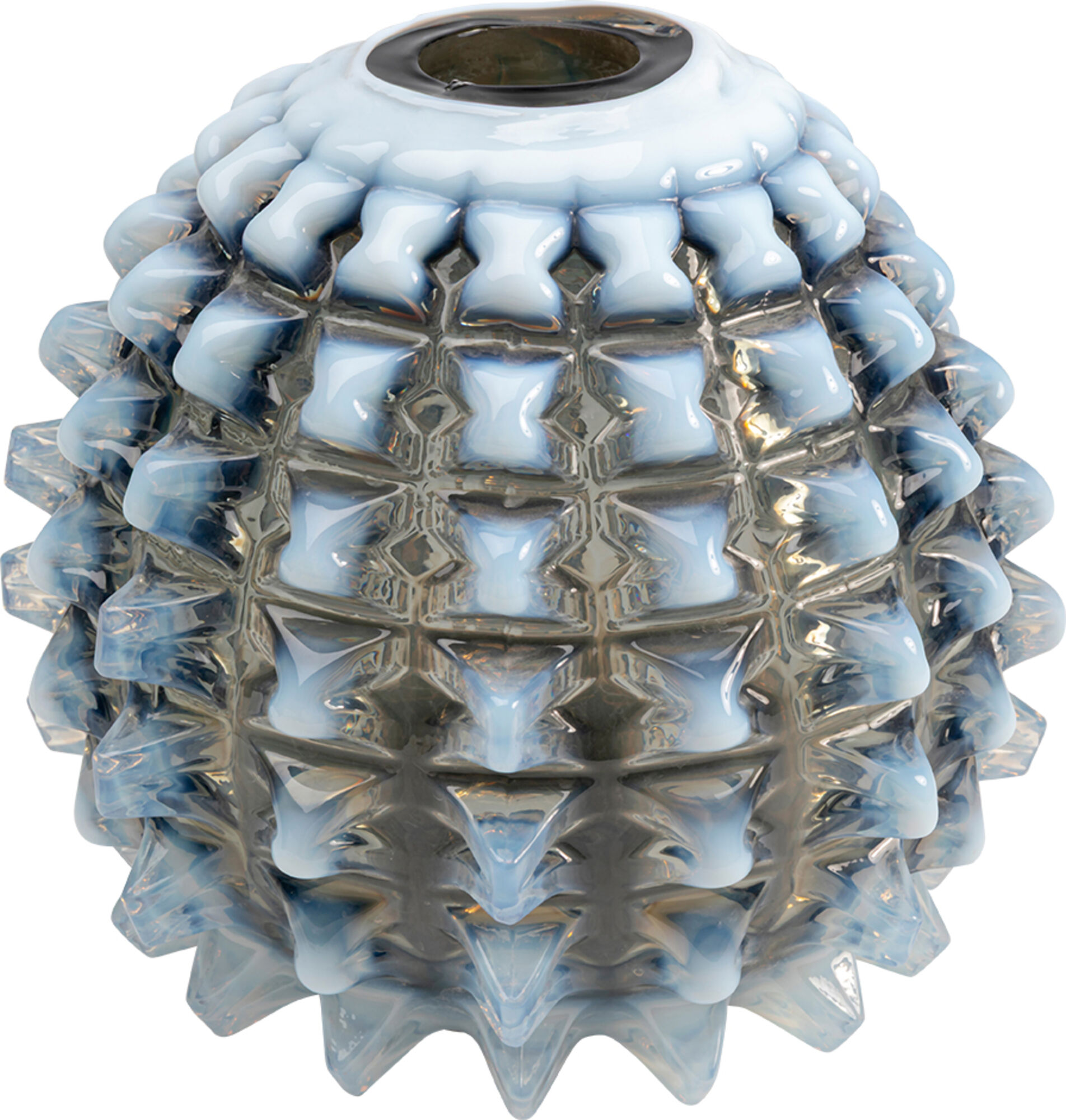 Vaza Spike Blue 25cm – slika-1.
