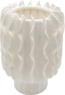 Wazon Viento biały 26cm – obraz-1