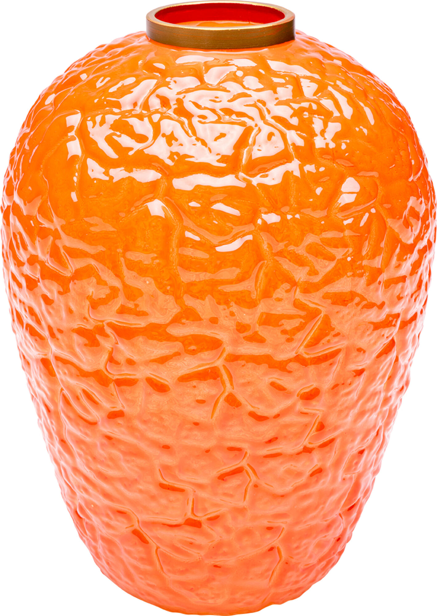 Vaza Wrinkle Orange 25cm – slika-1.