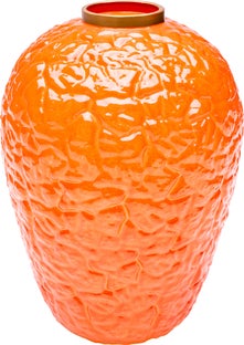 Vaza Wrinkle Orange 25cm – slika-1.