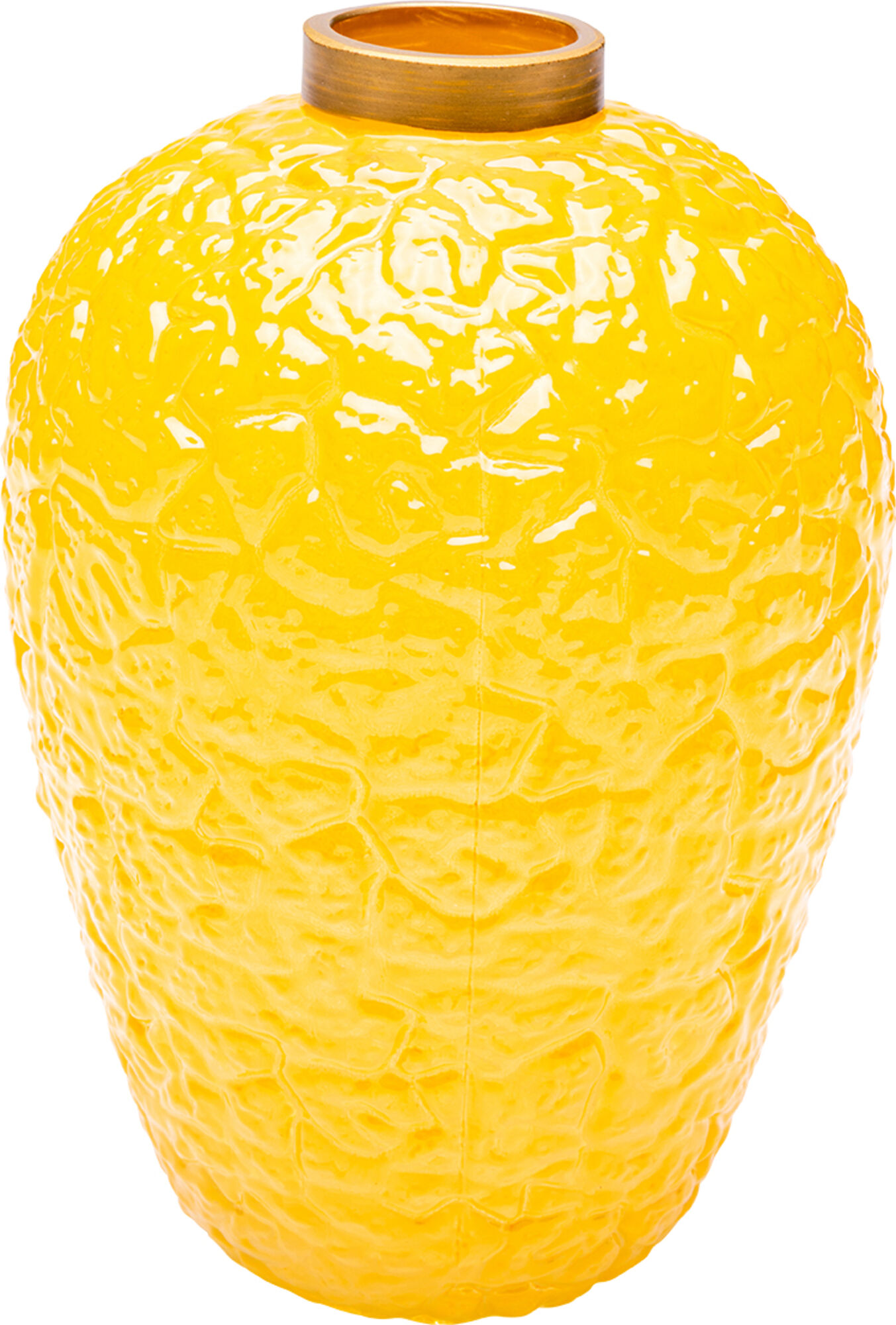 Vaza Wrinkle Yellow 20cm – slika-1.