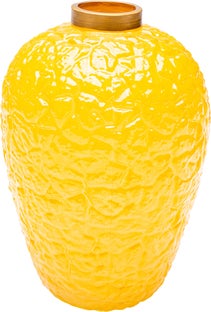 Vaza Wrinkle Yellow 20cm – slika-1.