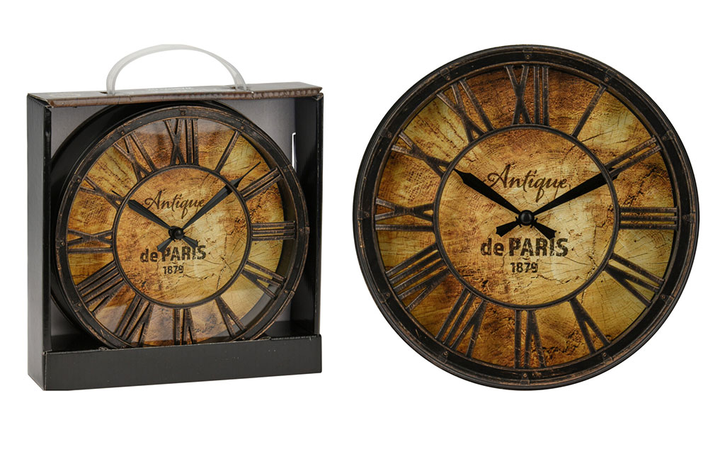 Винтидж стенен часовник с римски цифри – изображение-1