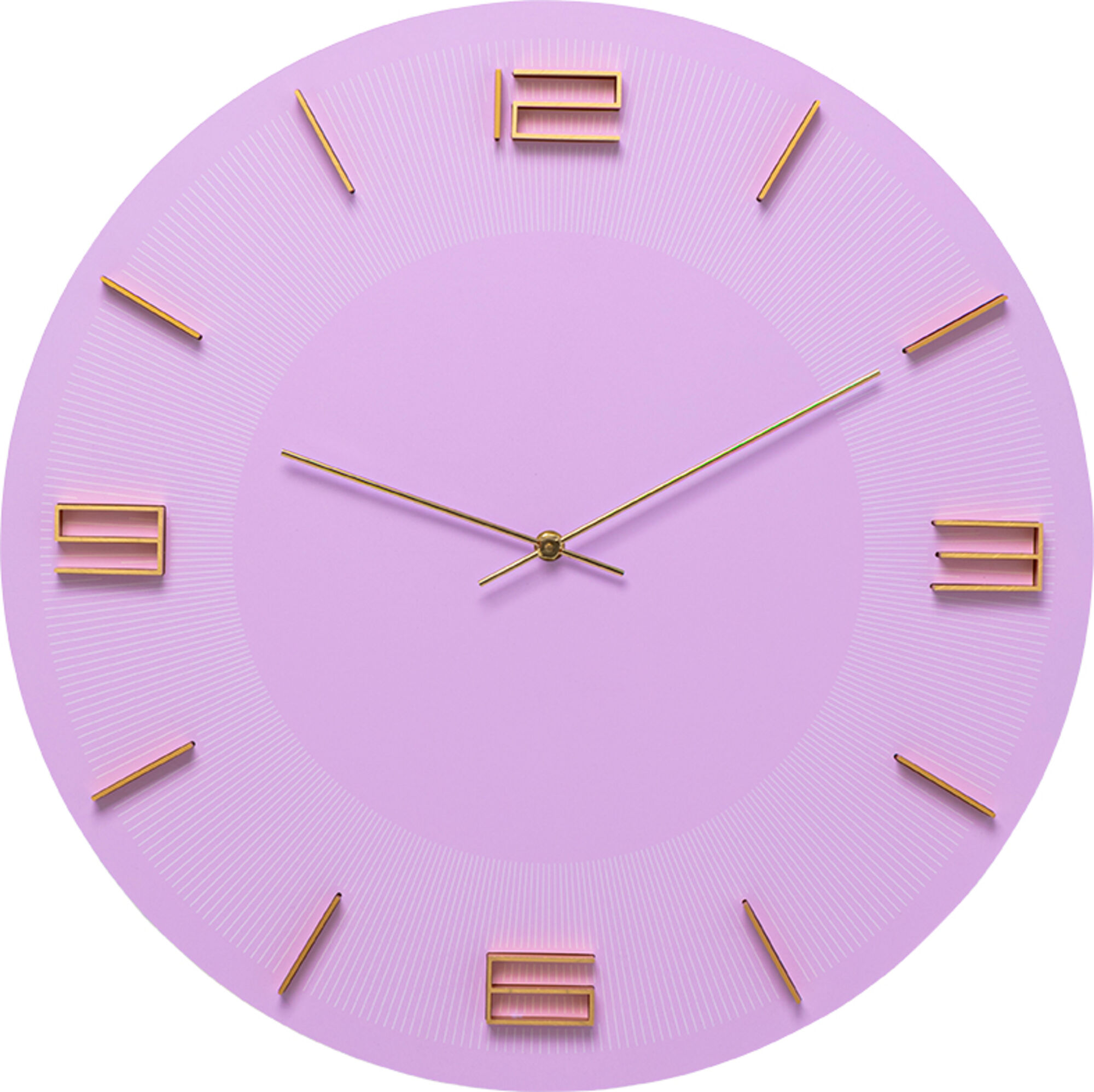 Zidni sat Leonardo Purple/Gold Ø49cm – slika-1.