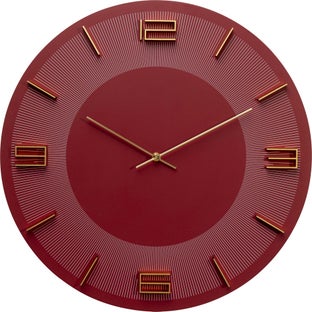 Zegar Ścienny Leonardo Czerwono/Złoty Ø49cm – obraz-1