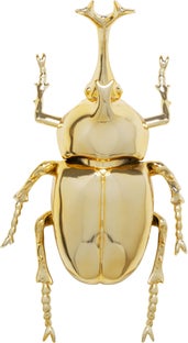 Dekoracja ścienna Stag Beetle złota 41cm – obraz-1