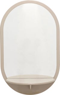 Sieninis veidrodis Groove Taupe 70x110cm – paveikslėlis-1.