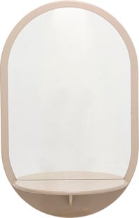 Sieninis veidrodis Groove Taupe 70x110cm – paveikslėlis-1.
